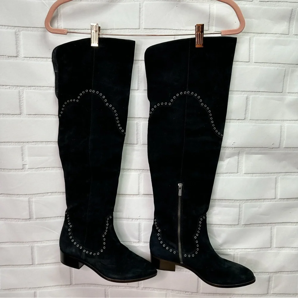 NWOT Frye Suede Boots Black - Picture 3 of 16